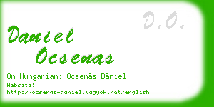 daniel ocsenas business card