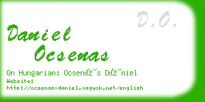 daniel ocsenas business card